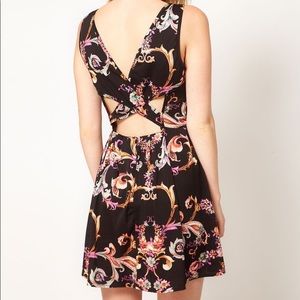 MINKPINK floral cross back dress